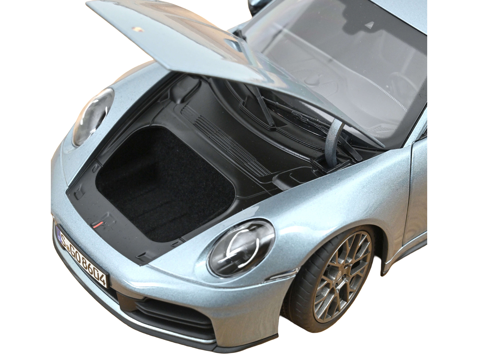2024 Porsche 911 Carrera Polar Silver Metallic 1/18 Diecast Model Car by Norev - Image 3