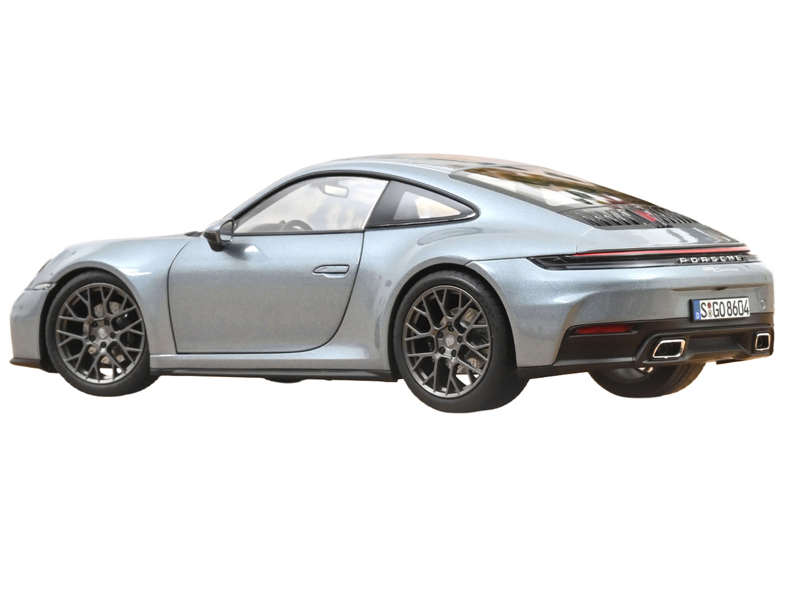 2024 Porsche 911 Carrera Polar Silver Metallic 1/18 Diecast Model Car by Norev - Image 5