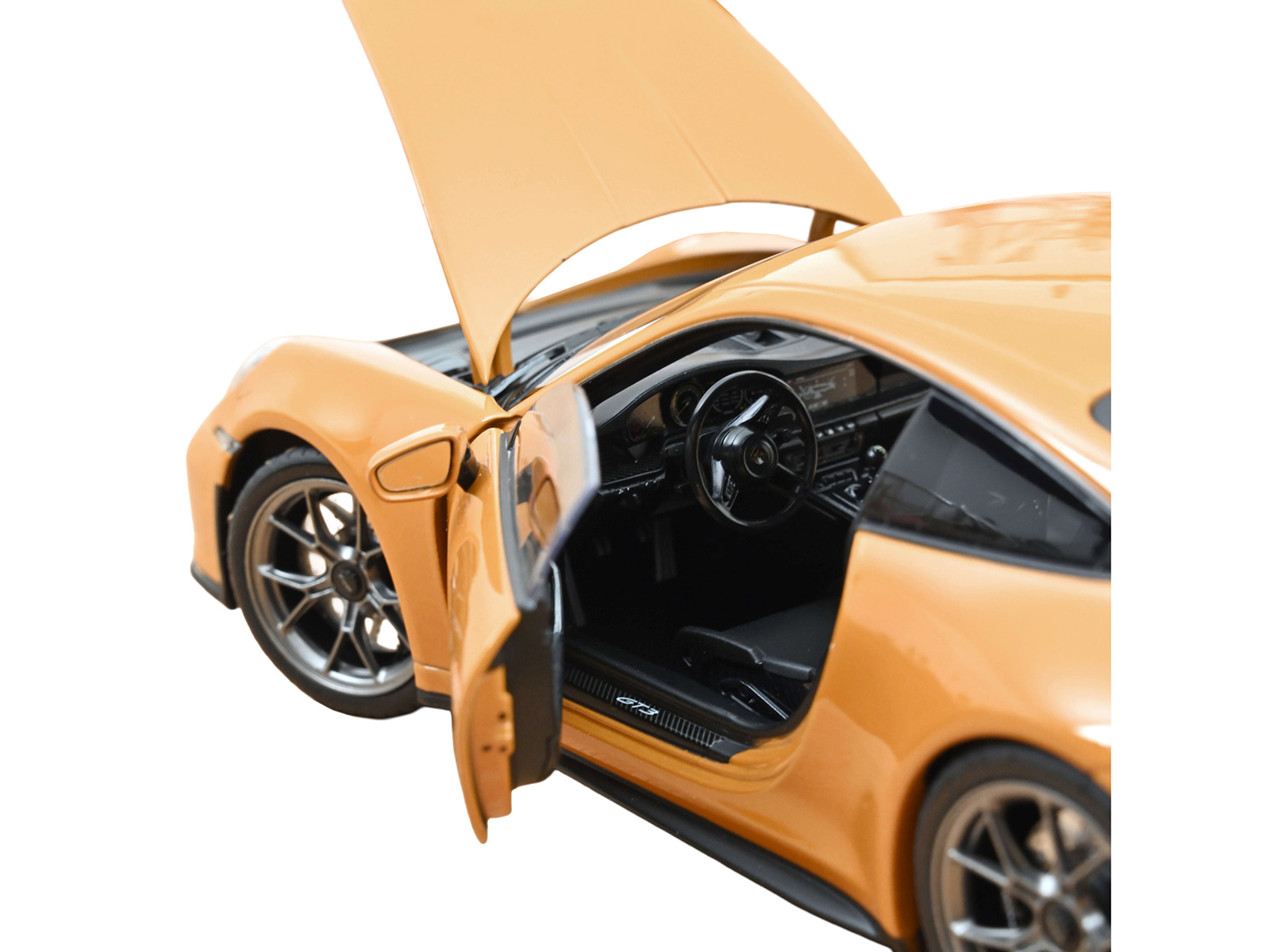 2021 Porsche 911 GT3 Bahama Yellow 1/18 Diecast Model Car by Norev - Image 4