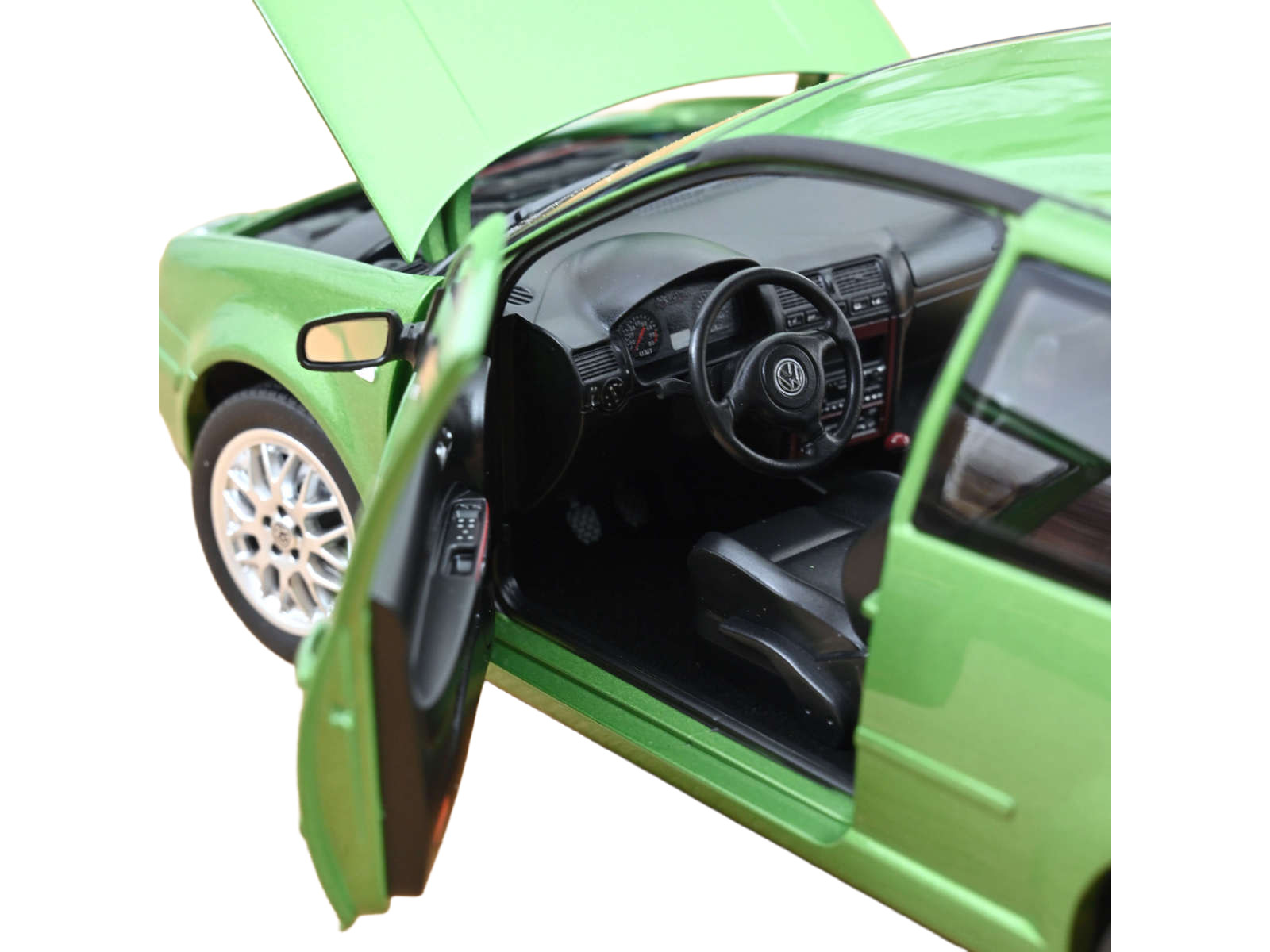 1998 Volkswagen Golf GTI Green Metallic 1/18 Diecast Model Car by Norev - Image 4