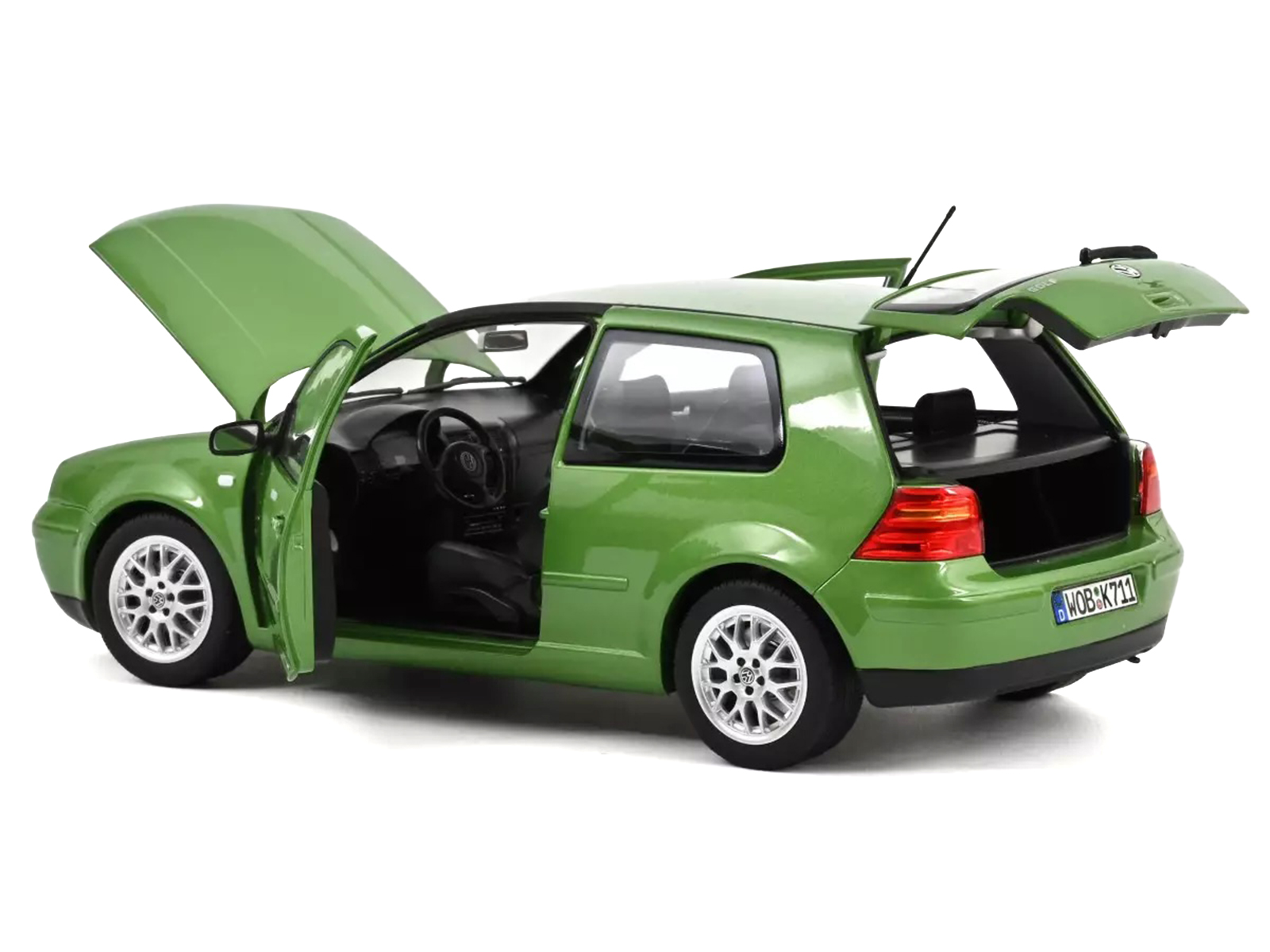 1998 Volkswagen Golf GTI Green Metallic 1/18 Diecast Model Car by Norev - Image 2