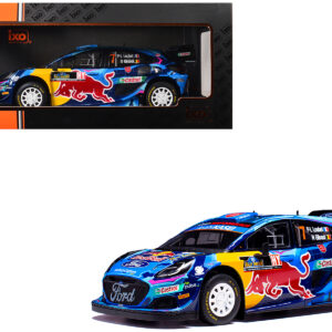 Ford Puma Rally1 #7 Pierre-Louis Loubet - Nicolas Gilsoul "Rally Sweden" (2023) 1/18 Diecast Model Car by IXO Models