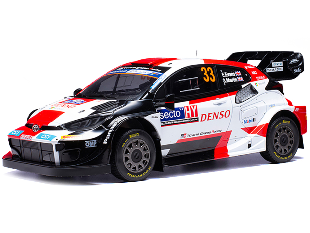 Toyota GR Yaris Rally1 Hybrid #33 Elfyn Evans - Scott Martin Winner "Rally Finland" (2023) 1/18 Diecast Model Car by IXO Models - Image 2