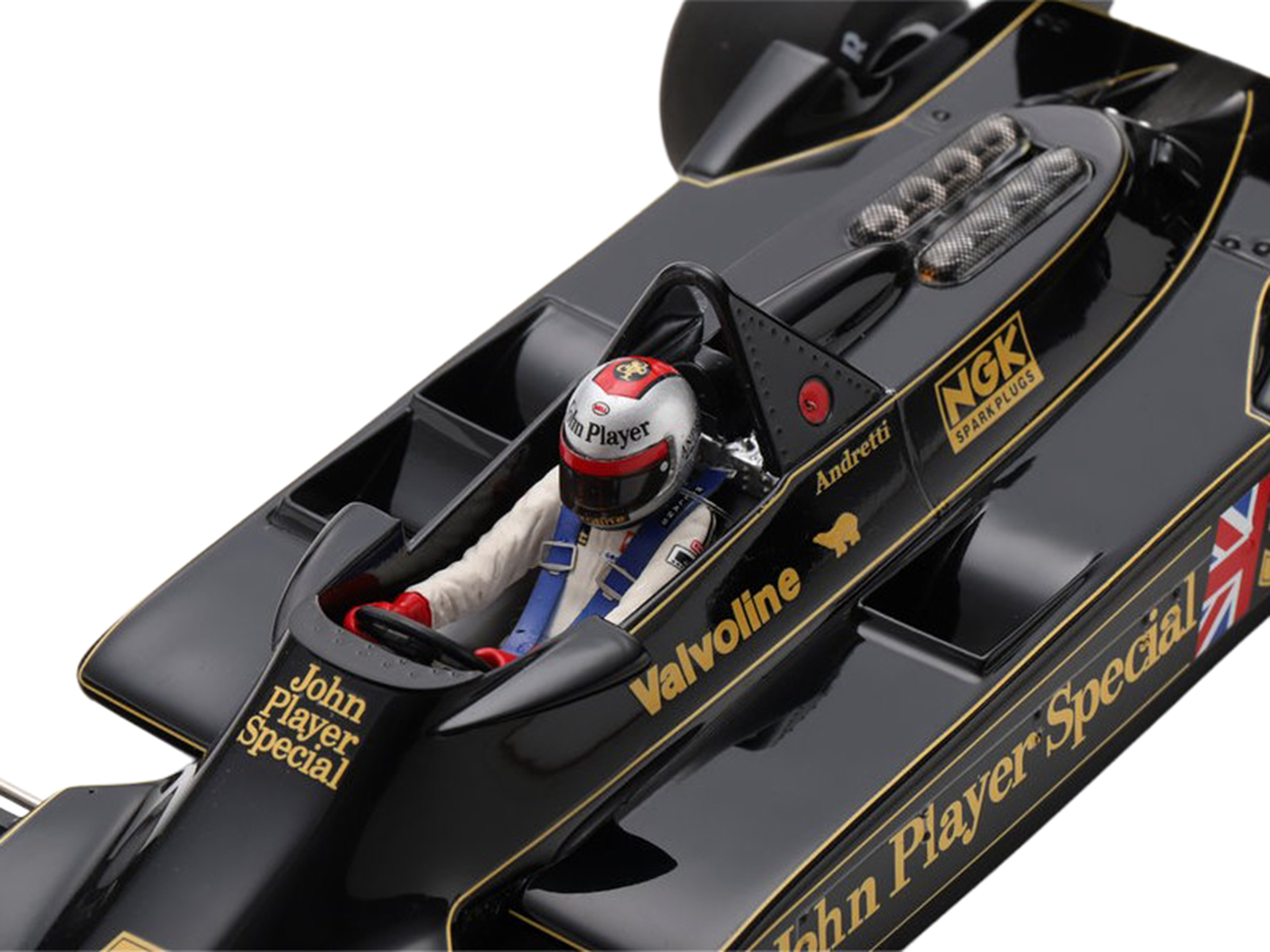 Lotus 79 #5 Mario Andretti "John Player Team Lotus" Winner Formula One F1 "Belgian GP" (1978) with Acrylic Display Case 1/18 Model Car by Spark - Image 2