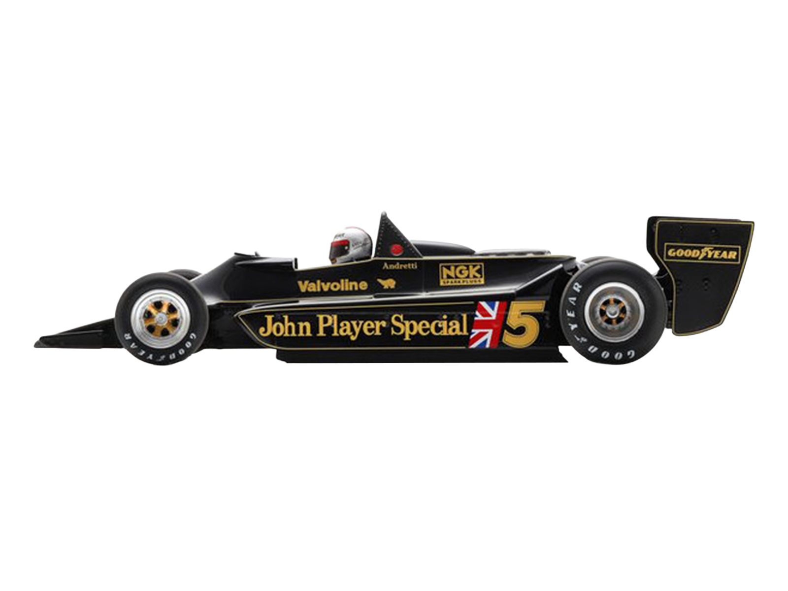 Lotus 79 #5 Mario Andretti "John Player Team Lotus" Winner Formula One F1 "Belgian GP" (1978) with Acrylic Display Case 1/18 Model Car by Spark - Image 3