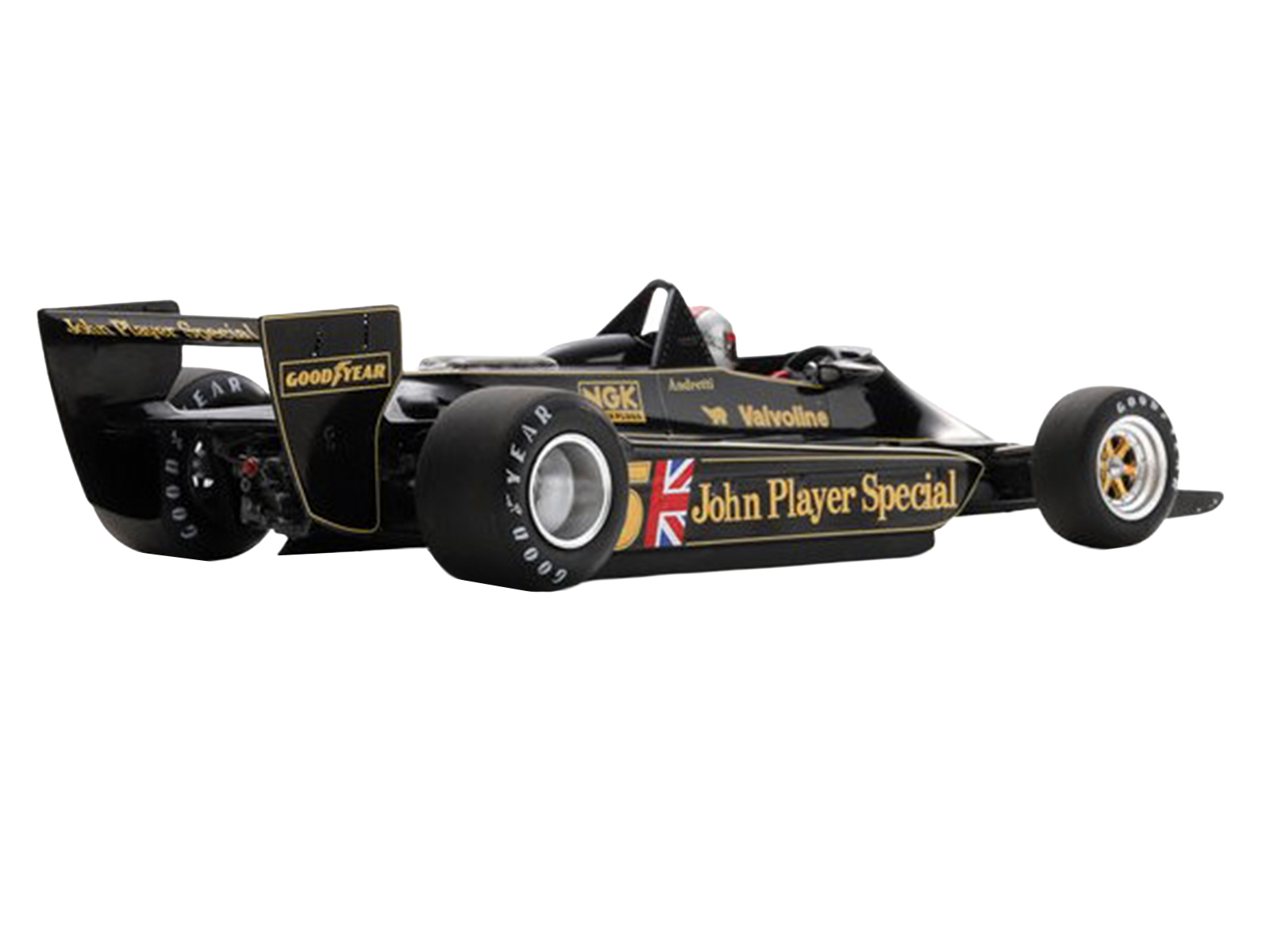 Lotus 79 #5 Mario Andretti "John Player Team Lotus" Winner Formula One F1 "Belgian GP" (1978) with Acrylic Display Case 1/18 Model Car by Spark - Image 4