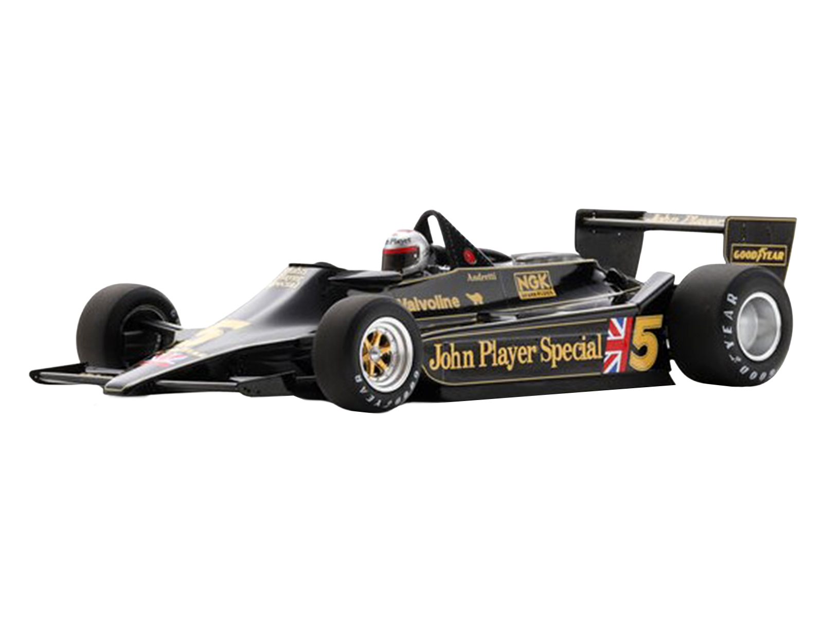 Lotus 79 #5 Mario Andretti "John Player Team Lotus" Winner Formula One F1 "Belgian GP" (1978) with Acrylic Display Case 1/18 Model Car by Spark - Image 5