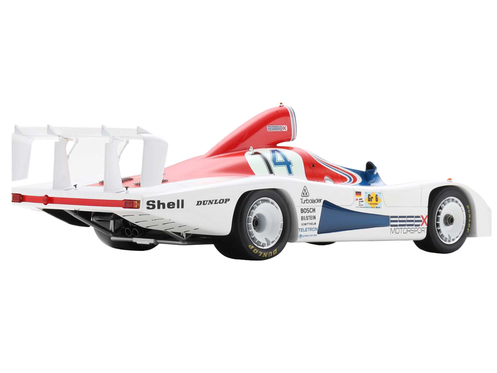 Porsche 936 #14 Bob Wollek - Hurley Haywood "Essex Motorsport Porsche" "24 Hours of Le Mans" (1979) with Acrylic Display Case 1/18 Model Car by Spark - Image 4