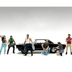 "Muscle Mechanics" 6 piece Figure Set for 1/18 Scale Models by American Diorama