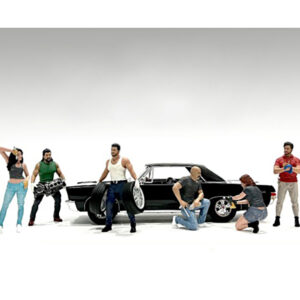 "Muscle Mechanics" 6 piece Figure Set for 1/24 Scale Models by American Diorama
