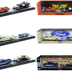 Auto Haulers Set of 3 Trucks Release 89 Limited Edition to 8000 pieces Worldwide 1/64 Diecast Models by M2 Machines
