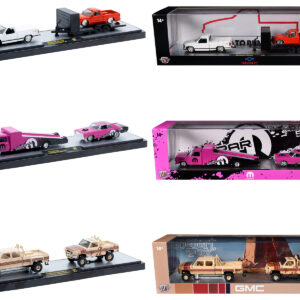 Auto Haulers Set of 3 Trucks Release 95 Limited Edition to 6000 pieces Worldwide 1/64 Diecast Model Cars by M2 Machines