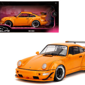 RWB Bodykit "Hibiki" Orange Metallic "Pink Slips" Series 1/18 Diecast Model Car by Jada