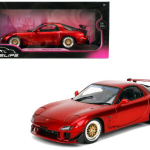 Mazda RX7 Type RS (FD3S) RHD (Right Hand Drive) Orange Metallic "Pink Slips" Series 1/18 Diecast Model Car by Jada
