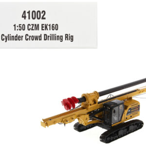 CZM EK160 Cylinder Crowd Drilling Rig Yellow "High Line" Series 1/50 Diecast Model by Diecast Masters