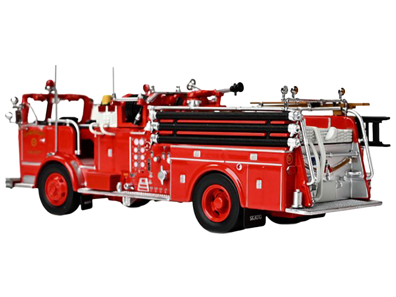 1965 Crown Firecoach Fire Engine "Los Angeles County Fire Department" LA County FD (LACFD) "Emergency!" Series Limited Edition to 2500 pieces Worldwide 1/50 Diecast Model by Iconic Replicas - Image 3