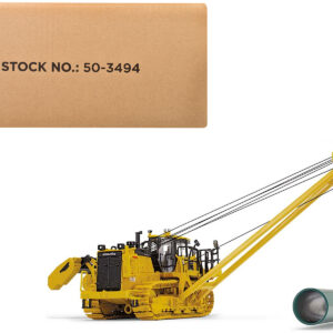 Komatsu D155CX-8 With K170 Pipelayer Yellow with Accessories 1/50 Diecast Model by First Gear