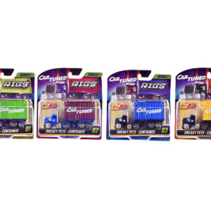 "Rigs" Container Case Series 1 Set of 4 Pieces Diecast Model Cars by CarTuned