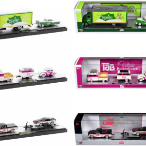 Auto Haulers "Soda" Set of 3 pieces Release 26 Limited Edition to 9600 pieces Worldwide 1/64 Diecast Models by M2 Machines