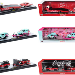 Auto Haulers "Coca-Cola" Set of 3 pieces Release S03 Limited Edition to 4800 pieces Worldwide 1/64 Diecast Model by M2 Machines