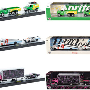 Auto Haulers "Soda" Set of 3 pieces Release 38 Limited Edition to 8000 pieces Worldwide 1/64 Diecast Models by M2 Machines