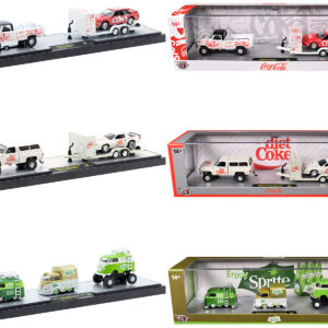Auto Haulers "Soda" Set of 3 pieces Release 39 Limited Edition to 8000 pieces Worldwide 1/64 Diecast Models by M2 Machines