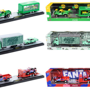 Auto Haulers "Soda" Set of 3 pieces Release 41 Limited Edition to 8200 pieces Worldwide 1/64 Diecast Models by M2 Machines