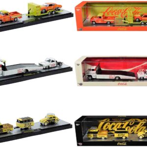Auto Haulers "Coca-Cola" Set of 3 pieces Release 43 Limited Edition to 6200 pieces Worldwide 1/64 Diecast Models by M2 Machines