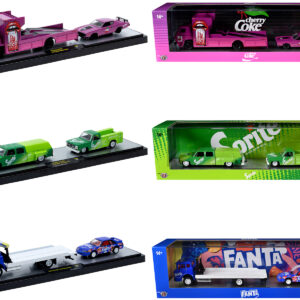 Auto Haulers "Soda" Set of 3 pieces Release 44 Limited Edition to 5750 pieces Worldwide 1/64 Diecast Model Cars by M2 Machines