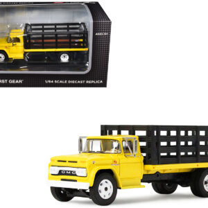 GMC 4000 Stake Truck Bright Yellow 1/64 Diecast Model by DCP/First Gear