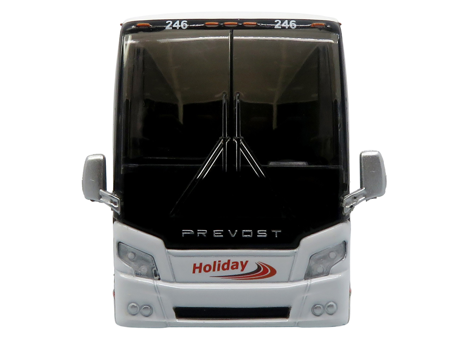 Prevost H3-45 Coach Bus "Holiday Tours - 2024 IMG Operator of the Year" White with Graphics Limited Edition 1/64 Diecast Model by Iconic Replicas - Image 4