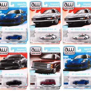 Auto World Premium 2024 Set B of 6 pieces Release 2 1/64 Diecast Model Cars by Auto World