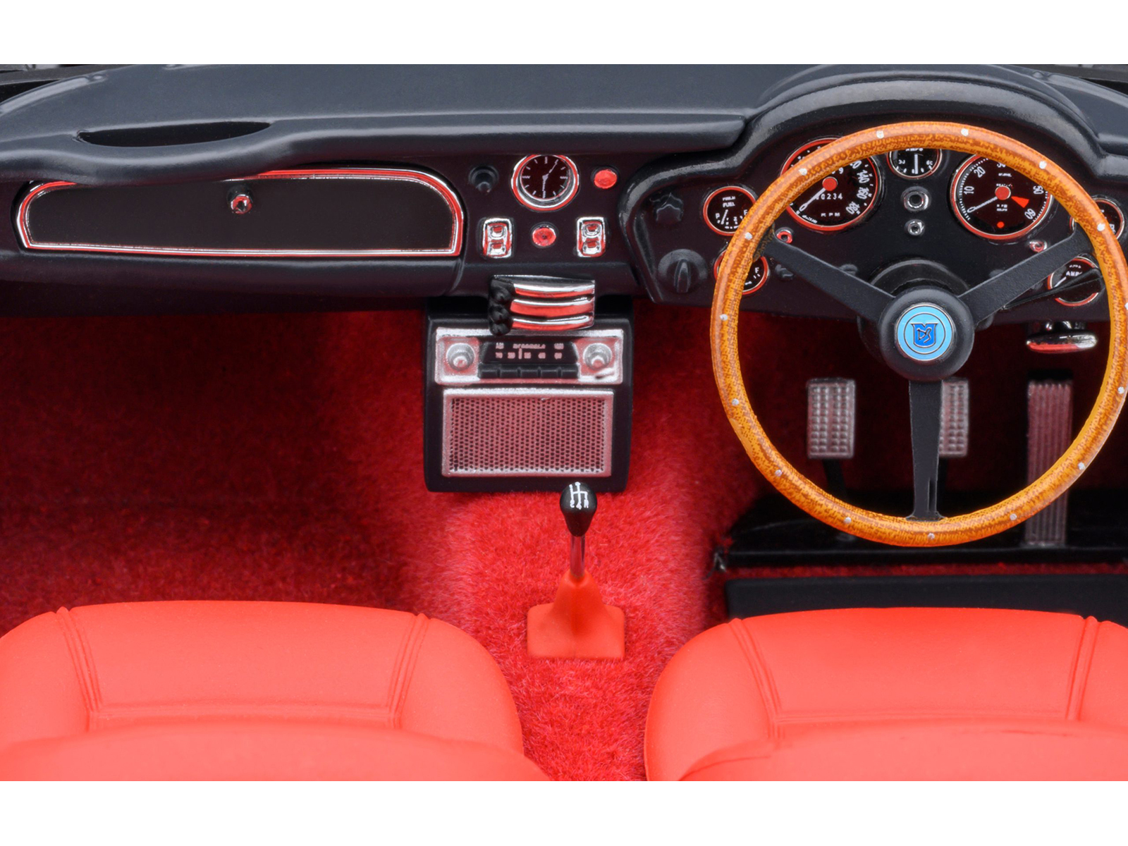 Aston Martin DB5 RHD (Right Hand Drive) Dubonnet Rosso Red Metallic 1/18 Model Car by Autoart - Image 4