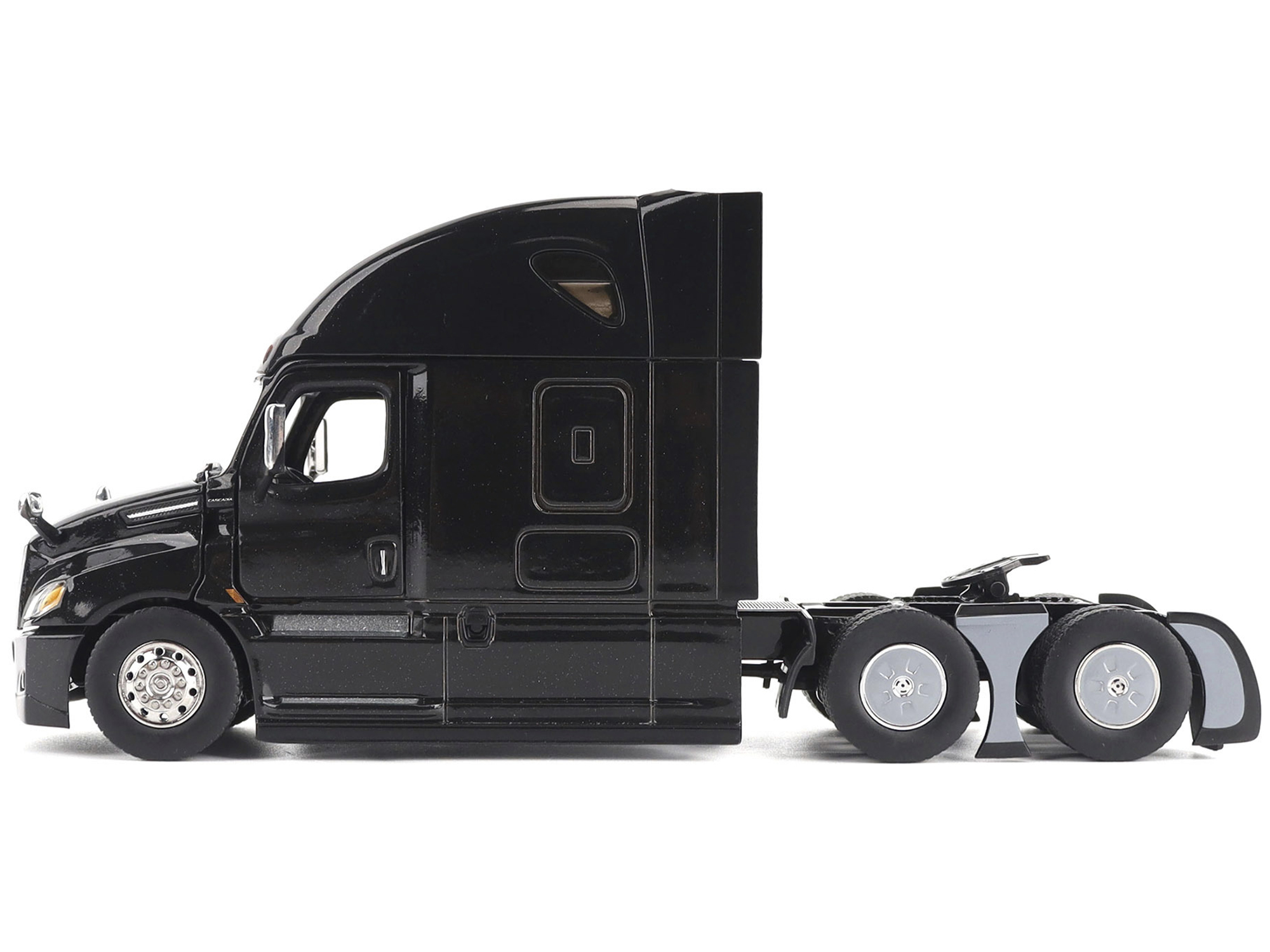 Freightliner New Cascadia Sleeper Cab Truck Tractor Black "Transport Series" 1/50 Diecast Model by Diecast Masters - Image 3
