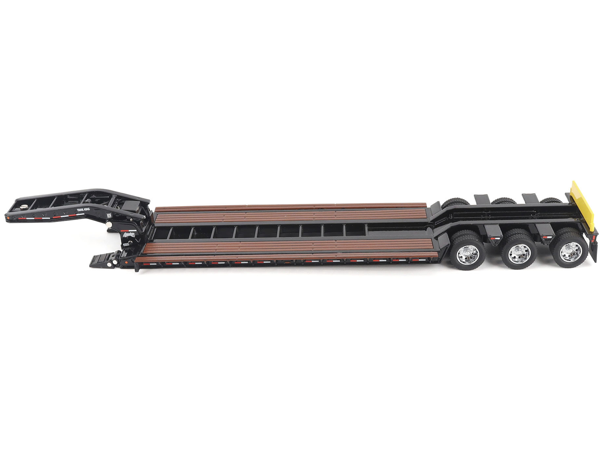 Trail King TK120 Hydraulic Detachable Gooseneck Lowboy Trailer Black (Outrigger Version) "Transport Series" 1/50 Diecast Model by Diecast Masters - Image 2