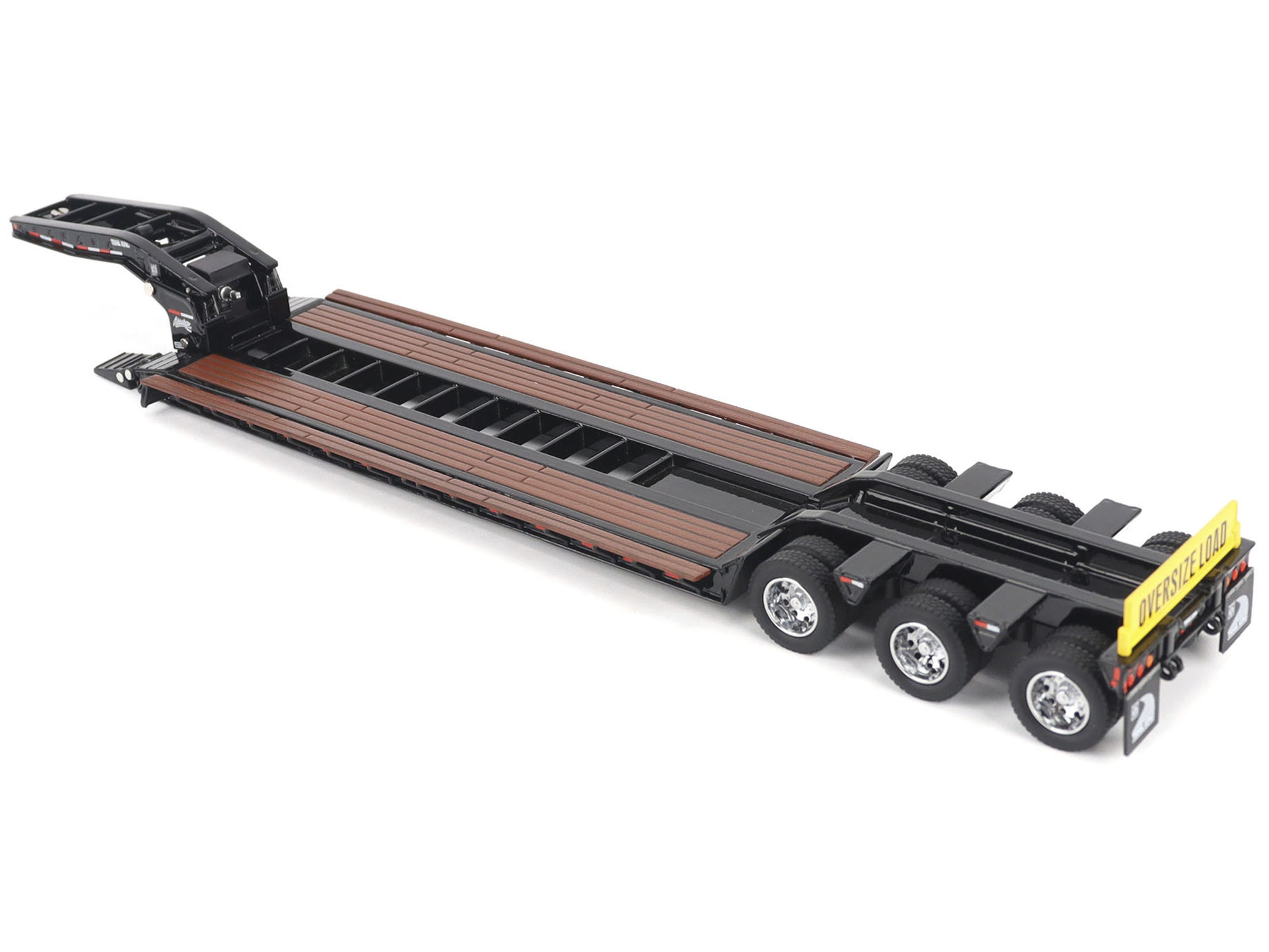 Trail King TK120 Hydraulic Detachable Gooseneck Lowboy Trailer Black (Outrigger Version) "Transport Series" 1/50 Diecast Model by Diecast Masters - Image 3