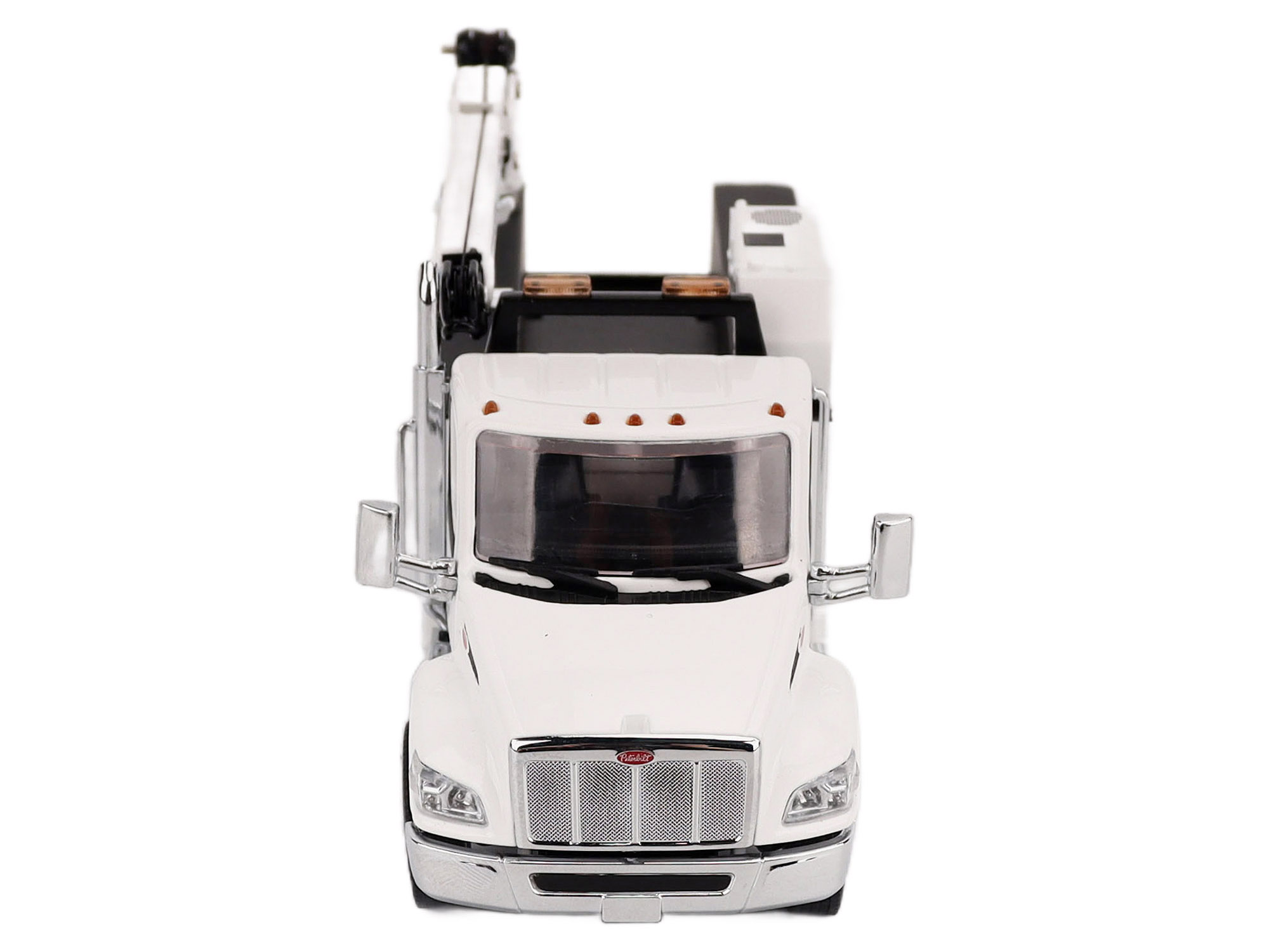 Peterbilt 536 Auto-Crane Titan85-Body HC14-Crane Work Truck with Miller EnPak White "Transport Series" 1/50 Diecast Model by Diecast Masters - Image 4