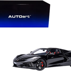 2020 Chevrolet Corvette C8 Stingray Black 1/18 Model Car by Autoart