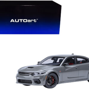 Dodge Charger Scat Pack Widebody Destroyer Gray 1/18 Model Car by Autoart
