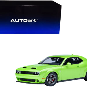 2023 Dodge Challenger SRT Super Stock Sublime Green 1/18 Model Car by Autoart