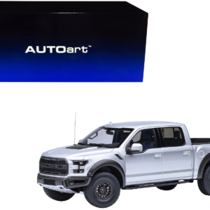 2019 Ford F-150 Raptor Pickup Truck Ingot Silver 1/18 Model Car by Autoart