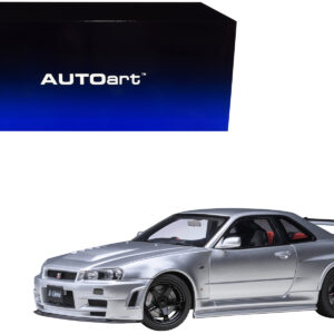 Nissan Nismo R34 GT-R Z-TUNE RHD (Right Hand Drive) Silver Metallic 1/18 Model Car by Autoart
