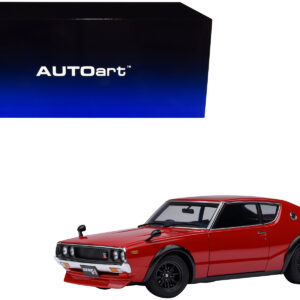 Nissan Skyline 2000GT-R (KPGC110) Tuned Version RHD (Right Hand Drive) Red 1/18 Model Car by Autoart