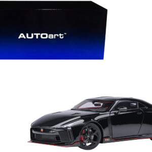 Nissan GT-R50 By ItalDesign Black and Matt Black 1/18 Model Car by Autoart
