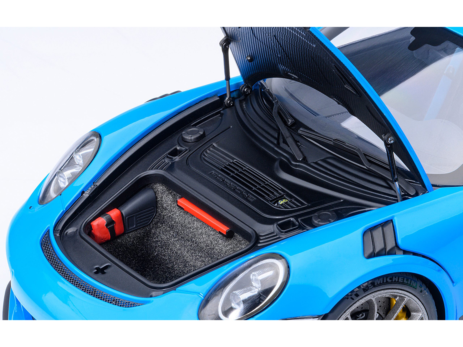 Porsche 911 (991.2) GT3 RS Riviera Blue 1/18 Model Car by Autoart - Image 3