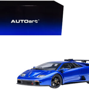 Lamborghini Diablo GTR Monterey Blue Metallic 1/18 Model Car by Autoart