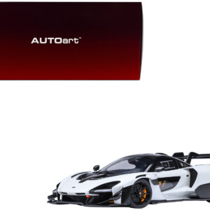 McLaren Senna GTR Silica White with Black Top 1/18 Model Car by Autoart