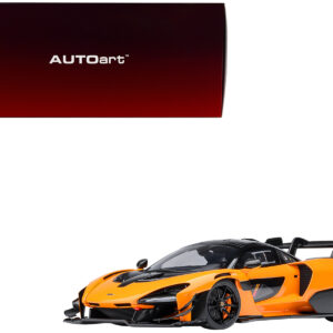 McLaren Senna GTR Orange with Black Top 1/18 Model Car by Autoart