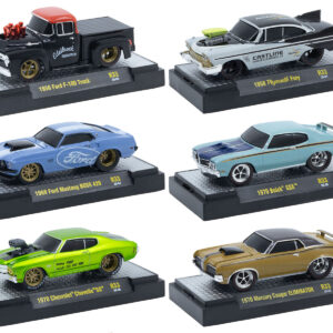 "Ground Pounders" 6 Cars Set Release 33 IN DISPLAY CASES Limited Edition 1/64 Diecast Model Cars by M2 Machines