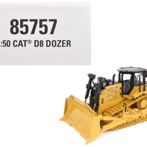 CAT Caterpillar D8 Track-Type Dozer (Standard Configuration) Yellow "High Line" Series 1/50 Diecast Model by Diecast Masters